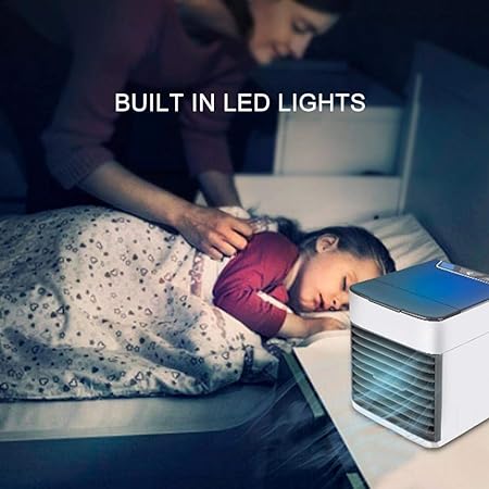 Mini Air Cooler & USB Humidifier Fan – Portable AC for Room