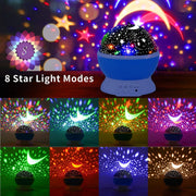 Star Master Night Light Projector – Rotating Galaxy Star Light, LED Color Changing Lamp for Room Decoration (Random Color)