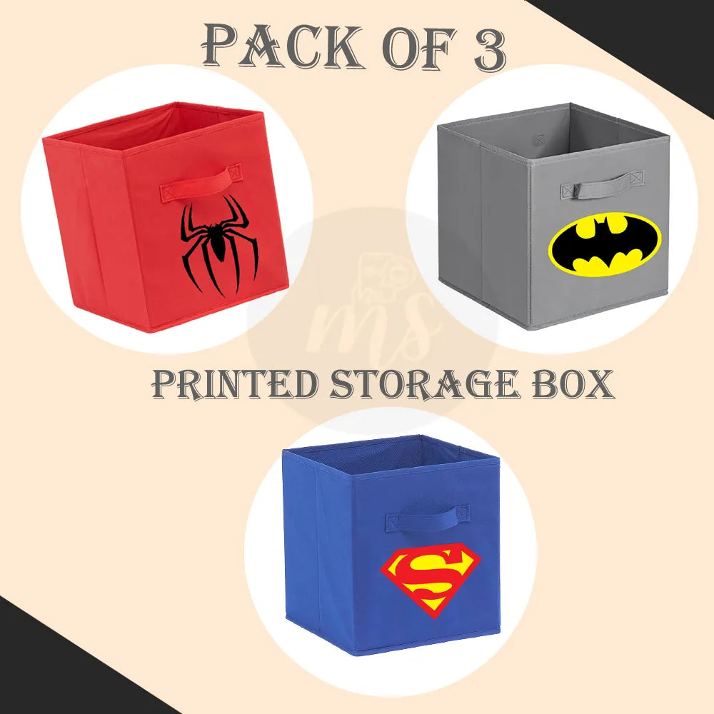 Disney Printed Storage Cubes Organizer Basket Foldable Bin Storage Boxes Storage Container with Handles for Travel Moving Toy Storage Box
