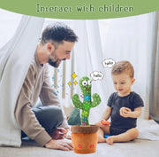 Cute dancing cactus toy with talking, singing and interactive features for kids fun play and entertainment