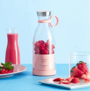 Portable mini blender with rechargeable battery for making smoothies, juices and shakes anytime, anywhere