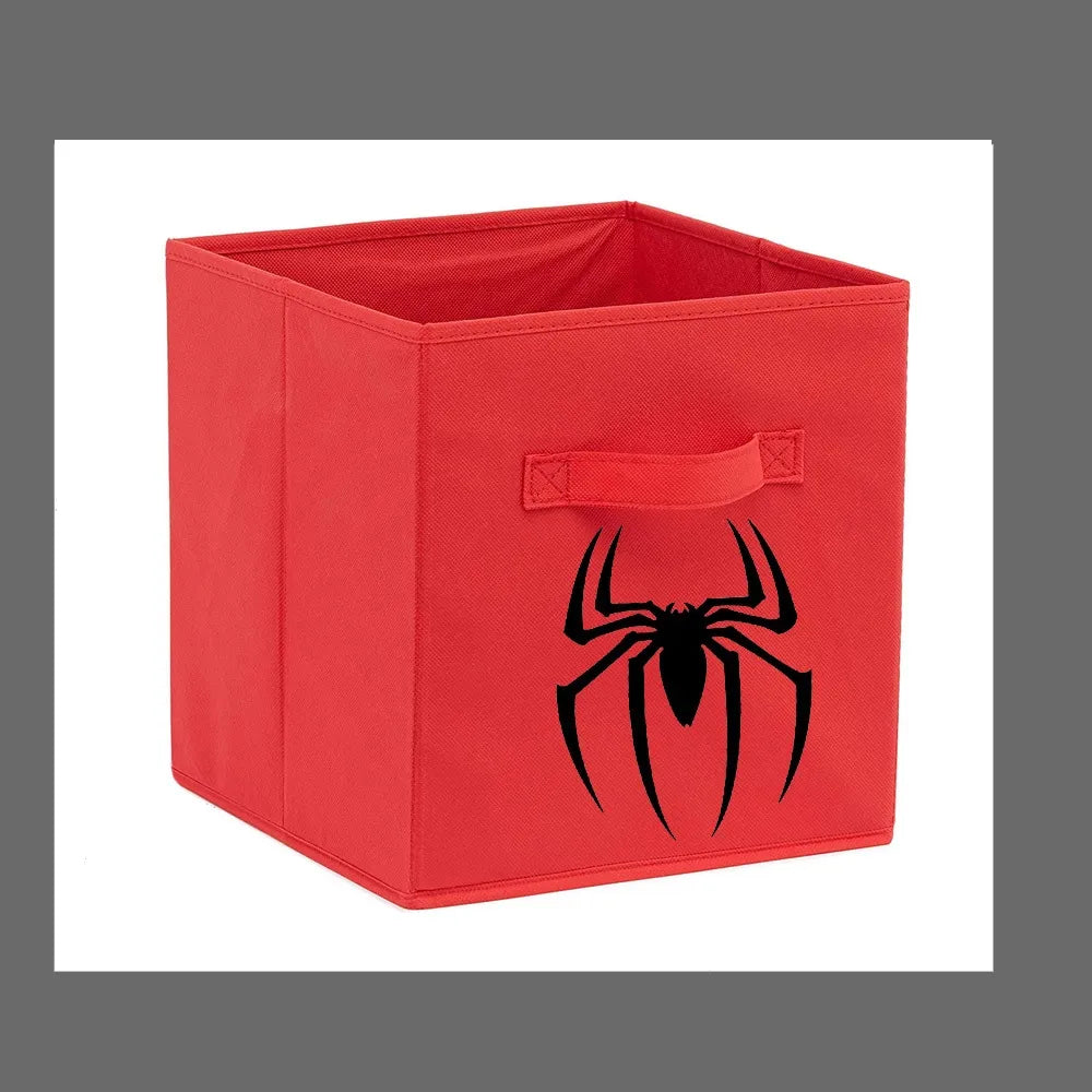 Disney Printed Storage Cubes Organizer Basket Foldable Bin Storage Boxes Storage Container with Handles for Travel Moving Toy Storage Box