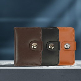 Bifold leather wallet for men with secure card slots, bill compartments, and a sleek, lightweight design for everyday carry at Glinzay Official.