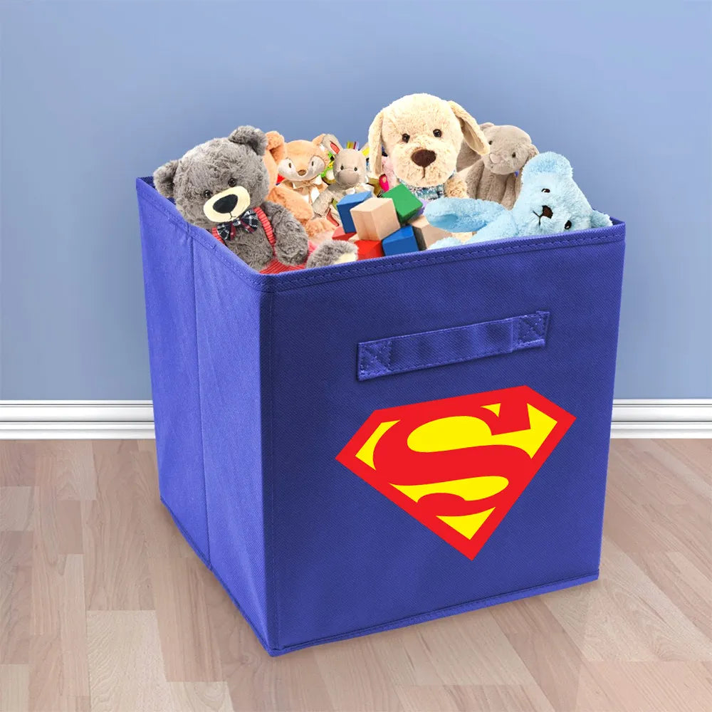 Disney Printed Storage Cubes Organizer Basket Foldable Bin Storage Boxes Storage Container with Handles for Travel Moving Toy Storage Box