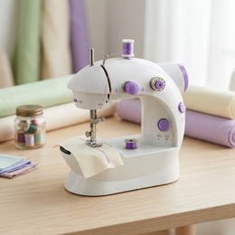 Compact stitching machine for sewing clothes, repairing garments, hemming fabrics, and completing DIY sewing projects. Lightweight, portable, and ideal for home use at Glinzay Official.