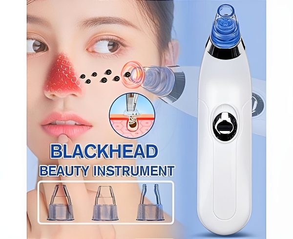Black Head Remover - Derma Suction Nose Cleaner - Electric Pore Vacuum Cleaner for Deep Facial Cleansing & Skin Care