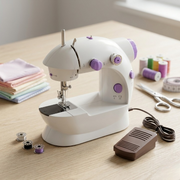 Household sewing machine for repairing clothes, stitching fabrics, and creating handmade projects with precision. A practical sewing solution for everyday use at Glinzay Official.