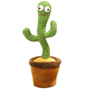 Musical dancing cactus toy with built-in songs, flashing lights, and voice imitation to entertain and engage children during playtime at Glinzay Official.