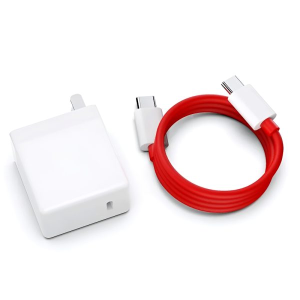 Oneplus 65w Warp Charge Power Adapter With Type-c To Type-c Fast Charging Cable